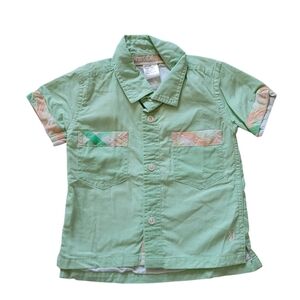 Well Dressed Wolf Boy's Mint Short Sleeve Shirt